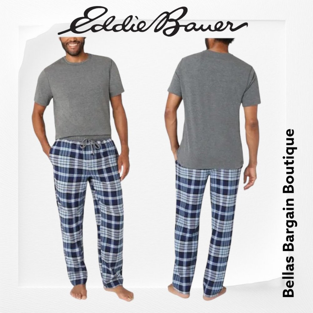Eddie Bauer Men's 2-Peice Lounge Set Gray NWT
